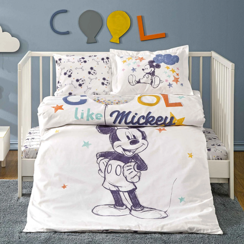 Taç Disney Mickey Mouse Cool Pamuk Bebek Nevresim Takımı - 1000044773