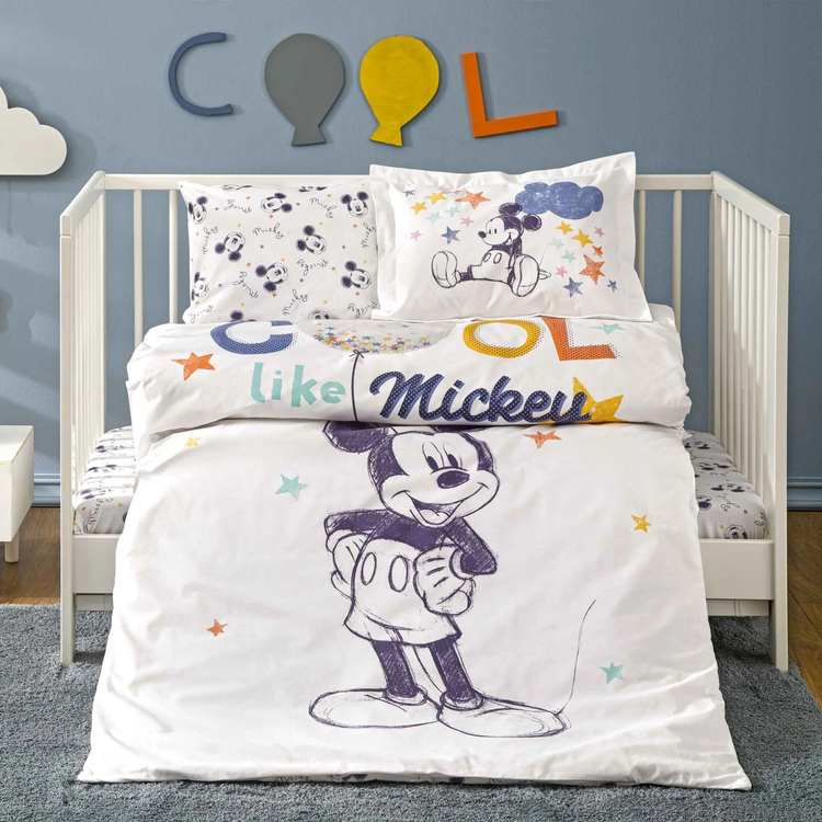 Taç Disney Mickey Mouse Cool Pamuk Bebek Nevresim Takımı - 1000044773 resim detay