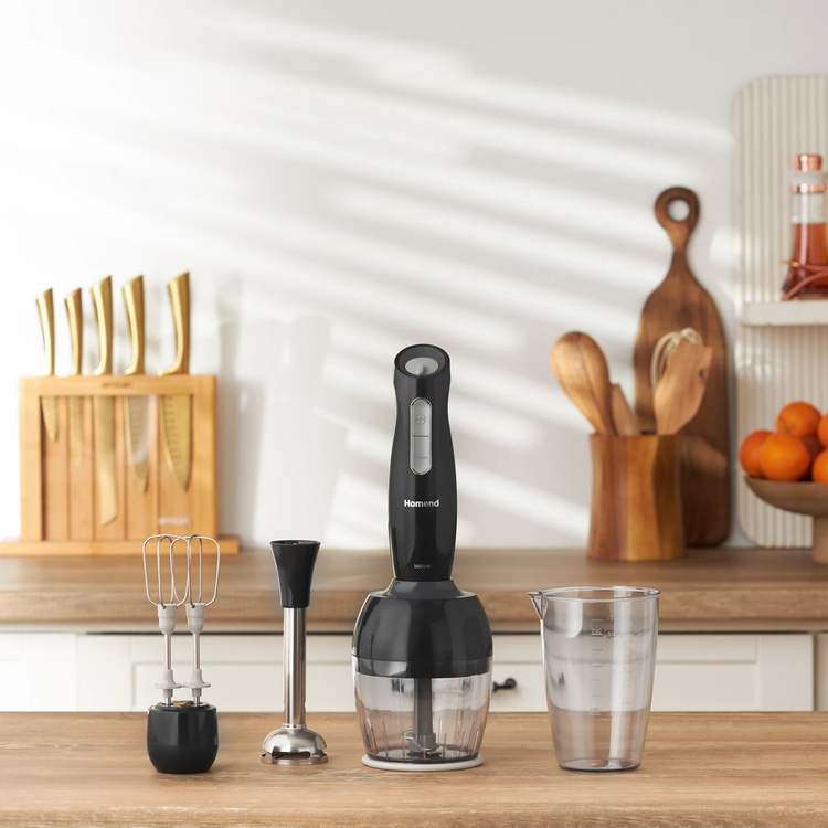 Homend Handmaid 1908h Blender Set Siyah Gri resim detay