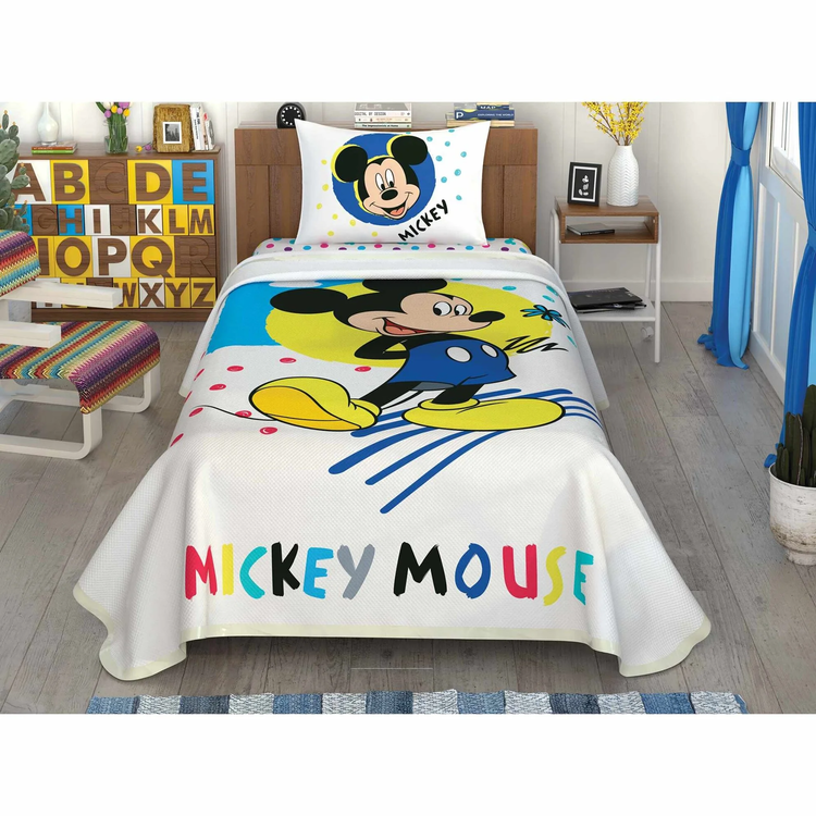 Taç Disney Mickey Colour Pamuk Lisanslı Pike Takımı - 1000040081002 resim detay